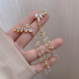 Alloy Earrings for Women Fashion Long retro Tassel Jewelry Pearl Earrings Jewelry accessories Wholesale daiiibabyyy