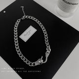 2022 High Quality Clavicle Blade Statement Women Gold Silver Color Stainless Steel 50+5cm Snake Choker Necklace Chains daiiibabyyy