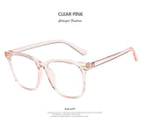 Daiiibabyyy Square Anti Blue Light Glasses Women Computer Gaming Men Blocking Blue-ray Lunettes De Sol Clear Eye glasses Spectacles Frames