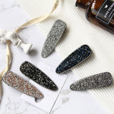 Hair Clip for Women Fashionable Crystal Hairpin Simple Geometric Water Drop Hair Accessories Jewelry Wholesale daiiibabyyy