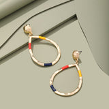 Lost Lady NEW Fashion Big Hoop Huggies Earrings Gorgeous Multicolor Women's Punk Oversized Circle Earring Jewellery Party Gifts daiiibabyyy