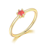 Daiiibabyyy Little Thin Dainty Pinky Rings For Women Gold Color Zirconia Wedding Engagement Bride Finger Ring Jewellry Fashion Jewelry R246