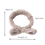 New Women Hair Accessories Fashion Letter Coral Fleece Wash Face Bow Hairbands For Women Girls Elastic Soft Turban Headbands daiiibabyyy