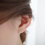 Clip Earrings for Women Delicate and Simple Leaves Adjustable Ear Bone Clip Luxurious Fashionable Earrings Jewelry Wholesale daiiibabyyy