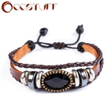 Wholesale Punk Leather Bracelets for Women Men Jewelry pulseira masculina pulseira feminina erkek bileklik bracelet men femme daiiibabyyy