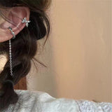 Long Tassel Drop Butterfly Heart Earrings Silver Gold Color 2022 Fashion Hanging Women Earrings Summer Jewelry Girls Party Gift daiiibabyyy