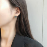 2022 new geometric contracted metal heart shape earrings for women, Korean temperament fashion jewelry wholesale party gifts daiiibabyyy