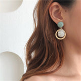 South Korea fashion stud earrings baroque teardrop-shaped restoring ancient ways ms earrings daiiibabyyy