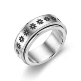 New Fashion Trend Ring For Men 2021 Punk Style Stainless Steel Rotation Free Rotation Compression Accessories Jewelry Gifts daiiibabyyy