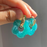 Lost Lady Korean Fashion Cute Resin Small Flower Drop Earrings For women Statement Pendant Earring Girl 2022 Fashion Jewelry daiiibabyyy