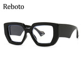 Vintage Square Big Frame Glasses Frame Fashion wood frame glasses Female Transparent Optical Green Eyeglasses daiiibabyyy
