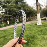Unisex Alice Hairband Headband Men Women Sports Hair Band Hoop Metal Hoop Double Bangs Hairstyle Hairpin Hair Accessories daiiibabyyy