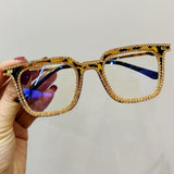 Myopia Hyperopia Women Sunglasses Vintage clear lens glasses ladies luxury rhinestone eyeglasses men optical Shades daiiibabyyy