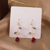 2022 new fashion retro flower series earrings jewelry, creative lovely woman foe earrings Korea jewelry wholesale party gifts daiiibabyyy