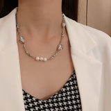 Cool Style Girl Titanium Steel Necklace For Women Design Sense Hip-Hop Personality Clavicle Chain Senior Sweater Chain Jewelry daiiibabyyy
