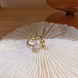 Rings for Women Fashion Simple Opening Adjustable Ring Geometry Light Luxury Elegant Ring Jewelry Accessories Wholesale daiiibabyyy