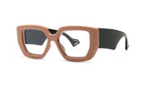 Vintage Square Big Frame Glasses Frame Fashion wood frame glasses Female Transparent Optical Green Eyeglasses daiiibabyyy