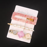 Ins Fashion 1Set Women Girls Elegant Pearls Hair Clips Sweet Headwear Hair Ornament Hairpins Barrettes Hairgrip Hair Accessories daiiibabyyy