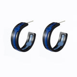 Lost Lady New Fashion C-shaped Women's Earrings Same Paragraph Acrylic Earrings Jewelry Wholesale daiiibabyyy