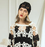 Women Flowers Lace Beanie Cap Female Spring Summer Korean Sweet Lovely Skullies Hat Girl Leisure All-match Beanies Hats H6768 daiiibabyyy