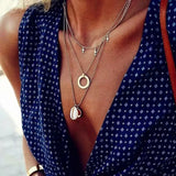 Multi-layer Shell Pendant Necklace for Women Choker Goth Aesthetic Boho Vintage Collier Femme Fashion Summer Jewelry Goth daiiibabyyy