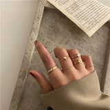 2022 New Gothic Style Fashion Jewelry Three Piece Opening Rings for Woman European and American Wedding Party Sexy Ring daiiibabyyy