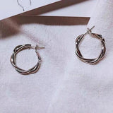 Drop Earrings for Women Exquisite Geometric Simple Annular Metal Women Earrings Fashion Jewelry Accessories Wholesale daiiibabyyy