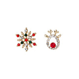 2021 New Fashion Cute Christmas Elk Stud Earrings for Women Temperament Crystal Deer Earrings Girls New Year Party Jewelry Gifts daiiibabyyy