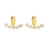 Simple Stylish Star Women Drop Earrings Shiny White Zircon Exquisite Versatile Female Earring Fashion Jewelry Korean Ear Ring daiiibabyyy