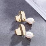 Earrings for Women Wholesale Heart Gold Fashion Earrings Jewelry Hanging Pendientes orecchini brincos aretes de mujer modernos daiiibabyyy
