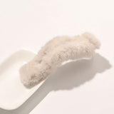 Winter Korean Elegant Plush Duckbill Clips Hair Accessories Solid Color Hair Clips Temperament  Hair Clip Plush Duckbill Clips daiiibabyyy