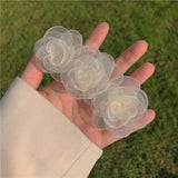 Korean Style Camellia Hairpin Summer Super Fairy Flower Back Head Clip High-quality Korean Style Feminine Hair Accessories daiiibabyyy