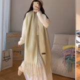 Women Fashion Thick Solid Color Wild Scarves 230X37CM Fantasy Macaron Scarves Women Winter Soft Warm Feel Cashmere Long Shawl daiiibabyyy