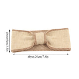 Wide Knitted Headband Bows Knotted Winter Women Turban Hair Accessories Face Wash Headband Temperament Wide-brimmed Headband daiiibabyyy