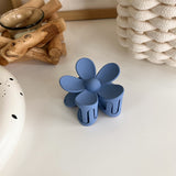 Vintage Klein Blue Hair Clips For Women Simple Geometric Matte Elegant Barrette Crab Hair Claws Hairpins Headwear Hair Accessori daiiibabyyy