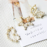 Hair Clips for Women Fashionable Light Luxury Geometric Hairpin Pearl Shape Simple Accessories for Women Jewelry Wholesale daiiibabyyy