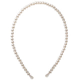 Vintage Pearl Bezel Headband Ladies  Pearl Ribbon Hairband For Woman Girls  Hair Accessories Fashion Hairhoop Styling Headwear daiiibabyyy