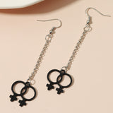 New Fashion Water Drop Symbol Pendant Cartilage French Zircon Drop Dangle Earrings Jewelry for Cool Women Girl Friendship Gifts daiiibabyyy