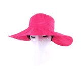 Daiiibabyyy Floded Sun hats for women Visors Hat Fishing Beach Hat  UV Protection Cap Black Causal Women Summer Caps Wide Brim Hat