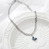 Vintage Multilayer Pendant  Butterfly Necklace for Women Moon  Charm Choker Pendant Necklaces Boho Fashion Jewelry Gift daiiibabyyy