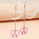 New Fashion Water Drop Symbol Pendant Cartilage French Zircon Drop Dangle Earrings Jewelry for Cool Women Girl Friendship Gifts daiiibabyyy