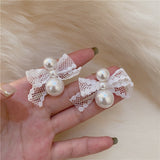 2021 New Trendy Long Butterfly Clip Earrings Ear Hook Pearl Ear Clips Without Pierced Ears Chain Earrings Women Girls Jewelry daiiibabyyy