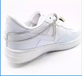 shiny Rhinestone long tassel shoes with sneakers boots and chains women's fashion fashion jewelry luxury crystal chain shoe daiiibabyyy