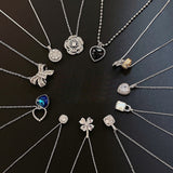 Korean Simple Titanium Steel Butterfly Necklace For Women 2022 New Ins Fashion Trend Clavicle Chain Net Red High-End Accessories daiiibabyyy