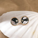 Japan and South Korea's New fashion earring geometric asymmetry clouds Star Moon lady stud earrings  SHANGZHIHUA