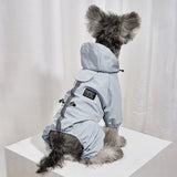 Waterproof Pet Clothes Jumpsuit Reflective Dog Jacket Small Dog Water Resistant Dog Raincoat Clothes