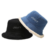 Plus velvet Bucket Hat Man Women Winter Outdoor Sports Hip Hop Cap Cotton Fishing Sun Hat Panama For Girls and Boys daiiibabyyy