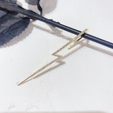MENGJIQIAO New Design Fashion Metal Rinestone Piercing Stud Earrings For Women Girls Geometric Ear Hook Bijoux Brincos Jewelry daiiibabyyy