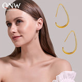New Hot Sale Fashion Metal Drop Earrings for Women Vintage Water Droplets Hoop Earrings 2022 Trend Korean Fashion Jewelry Gift daiiibabyyy
