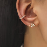 Bohemian NO Piercing Crystal Rhinestone Ear Cuff Earrings for Women Wrap Stud Clip Earrings Girl Trendy Earrings Jewelry Bijoux daiiibabyyy
